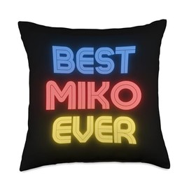 Best Miko Ever - Funny Miko Name Miko Throw Pillow