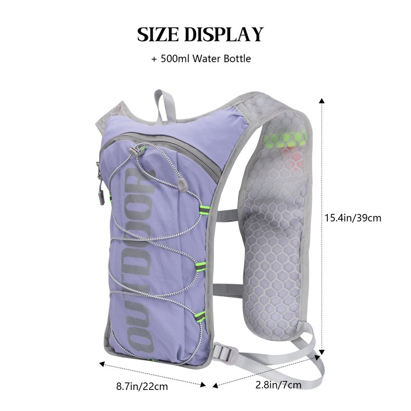 Running Hydration Vest Backpack Lightweight Running Vest Women mens Compatible