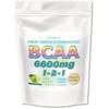 JAY&CO. (自然の甘みと天然色) BCAA 6600mg 1-2-1 国内製造 (500グラム (x 1), グリーンアップル)