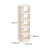 UFORU Small Shoe Rack, 6 Tier Plastic Vertical Shoe Rack