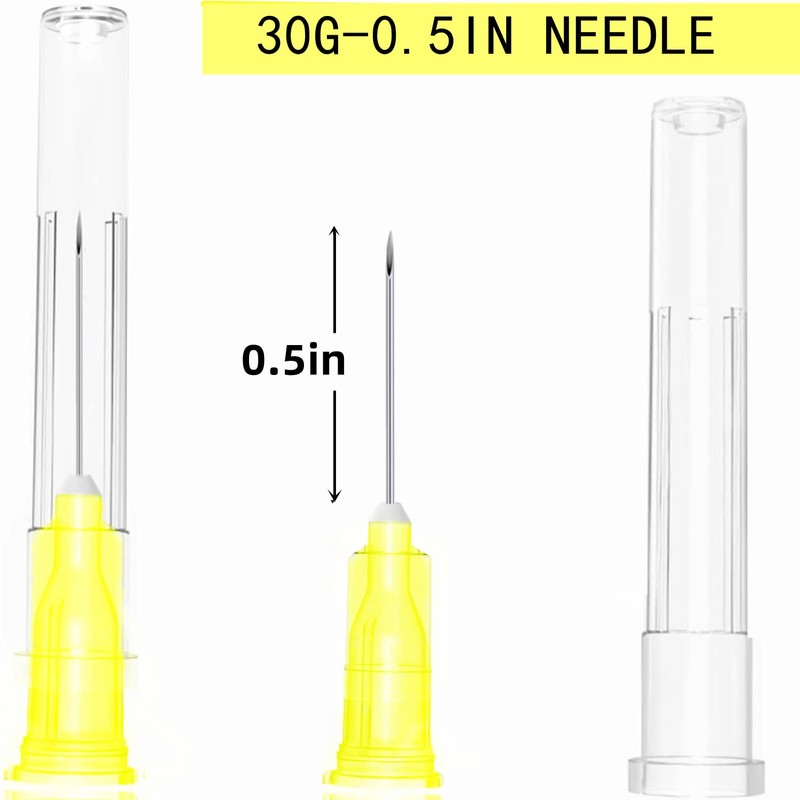 100 Pack 30Ga 1/2 Inch Stainless Steel Dispensing Lab Tools