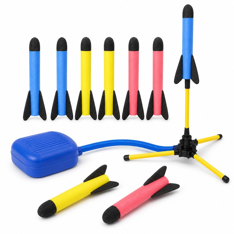 Stomp Rocket Launcher Toy for Kids – EVA Foam Outdoor