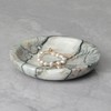 ZSHAWN Natural Cold Emerald Marble Ring Dish Jewelry Tray –