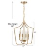 Creative Co-Op Constance - Tapered Metal 4-Light Candelabra Chandelier Style