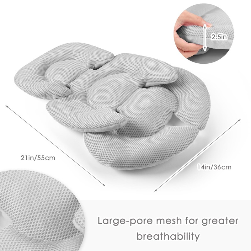 Infant Car Seat Insert for Newborn Girls Boys, Summer Mesh