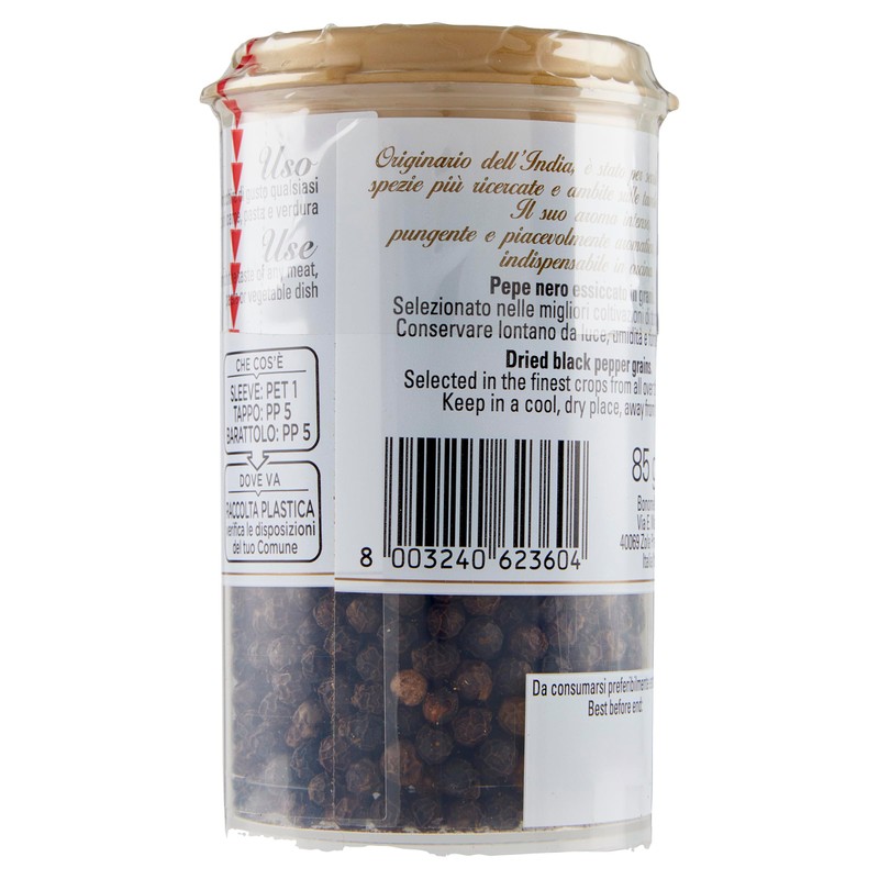 Cannamela, La Dispensa, Pepe Nero in Grani, Confezione da 85g,