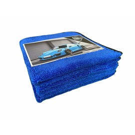 Topteck Signature Car Care - 3 Microfibre Drying Towels (45cmx45cm) - Super Absorbent Car Drying Cloth, Polishing, Buffing - Car Cleaning Accessories