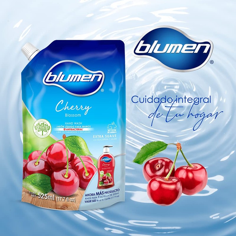 BLUMEN Pouch Jabon Liquido Blumen Cherry Blossom 525ml, color, 34.90