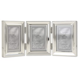 Lawrence Frames - 11623T Lawrence Metals Frame, 8.35"L x 3.66"W Triple, Silver