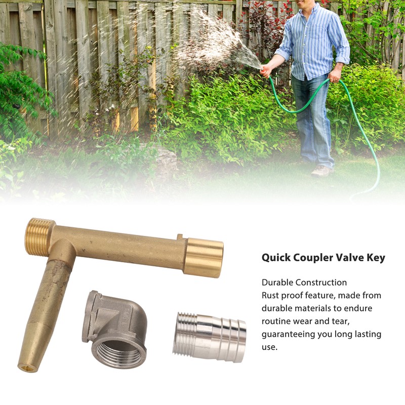 Quick Coupler Valve Key Tool G1 Rust Proof Easy Installation