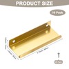 M METERXITY 10-Pack Cabinets Drawers Edge Pulls, 3.15" Aluminum Drawer