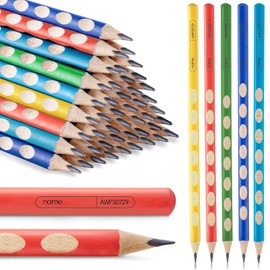 M&G 30pcs Triangular Pencils, 2B Pencils with Grip Correction, Wooden Graphite Pencils with Colored Barrels, Pre-Sharpened Break-Resistant, Suitable for Writing, Drawing, and Sketching