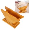 Coffee Filter Paper Holder Countertop Reusable V shaped Wooden Storage