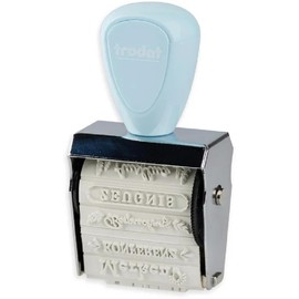 Trodat 1129 Creative Mini Stamp Blue, School Planner, for Creative Design - 12 Imprints, German, Creative Stamp