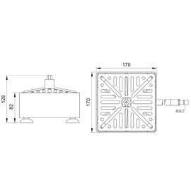 Baolide Stainless Steel Machine Rinser Pitcher Glass Washer Rinser Portable Glass Blender Cleaning Rinser Cup Glass Washer for Bar Coffee