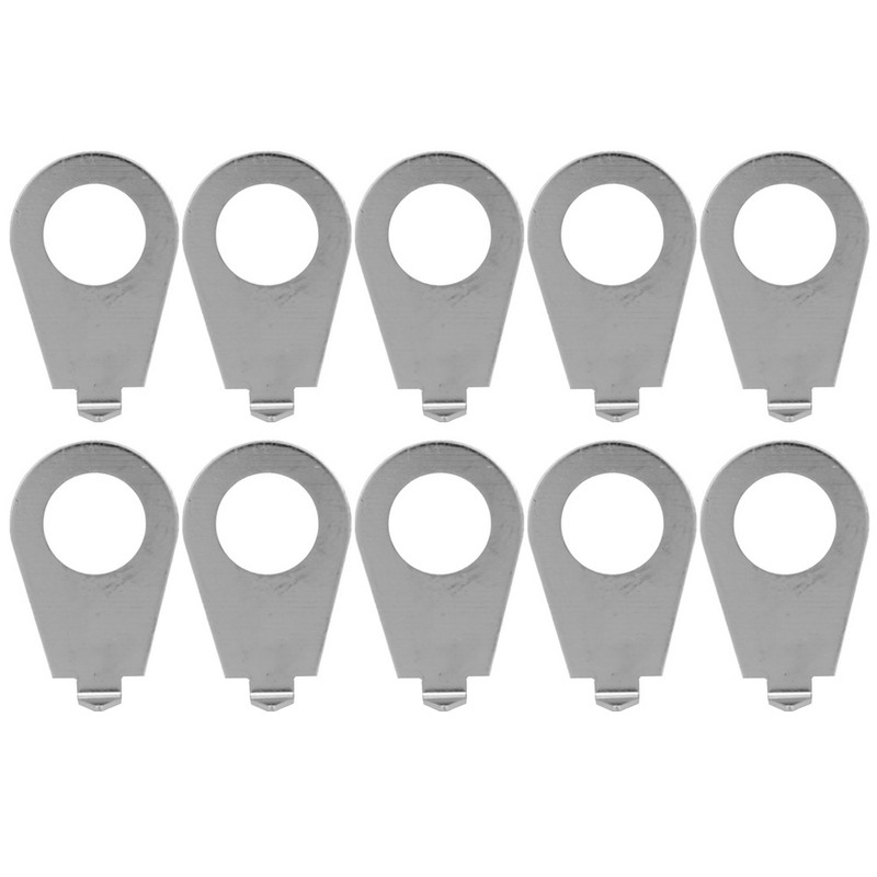 10Pcs Metal Electric Guitar Potentiometer Speed Bell Knob Pointer Replacement