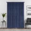 Eclipse Harper Velvet Rod Pocket Curtains for Bedroom, Single Panel,