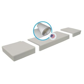 KidKusion Soft Seat Hearth Pad | Made in USA| Taupe | 72" x 14" | Fireplace and Hearth Protection