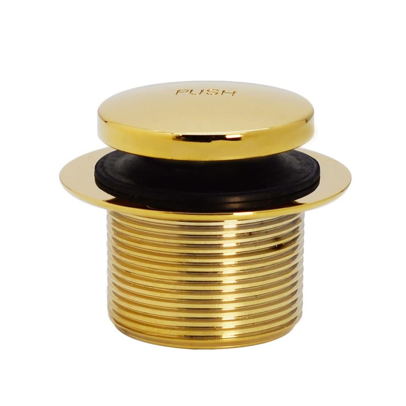Westbrass 593144-01 Black 1-1/2" Tubular Tip-Toe Bath Waste Drain Kit,