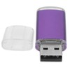 USB Flash Drive Transparent Cover Purple Portable Storage Memory Stick