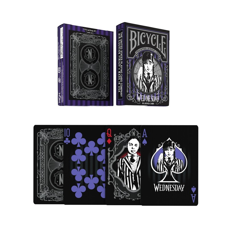 Bicycle Wednesday Addams Playing Cards, 1 Deck
