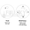 FullskY FC-65L43 Male NEMA 6-50P to Female NEMA L14-30R for