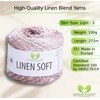 MeriWoolArt® Linen Soft Yarn - Premium Natural Yarn for Knitting