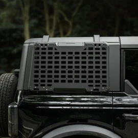 Rear Window Storage Molle Panel Flank Kit Rear Window Protective Decoration for Ford Bronco 2021 2022 2023 2024 4 Doors