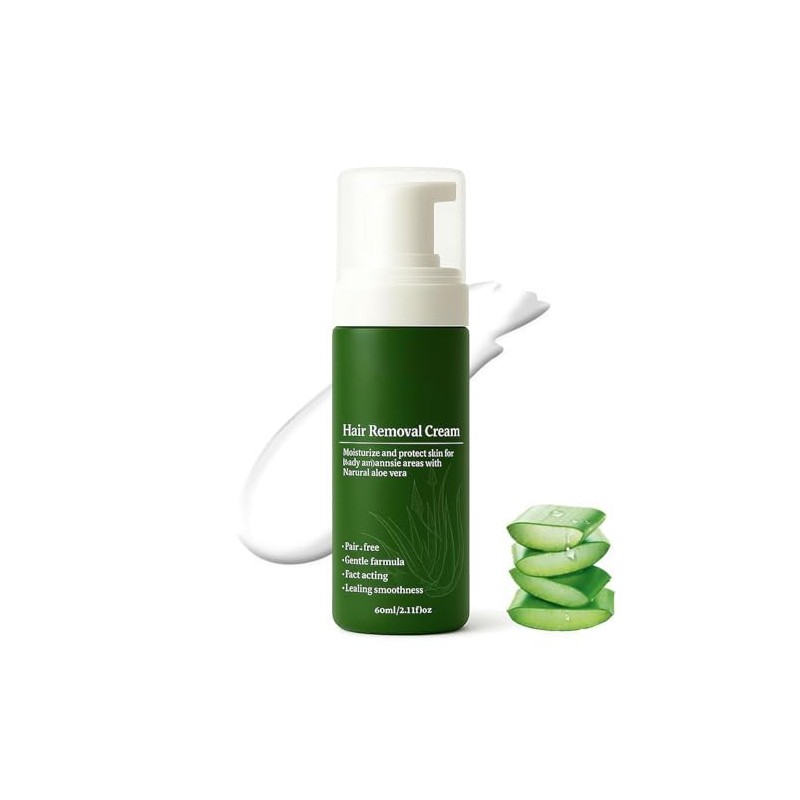 Crema Depilatoria Aloe Vera Suave Para Piel Sensible Sin Irritacion