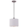 Black Nickel Ceiling Pendant Light Fitting, Twisted Braided Flex,E27 Lamp