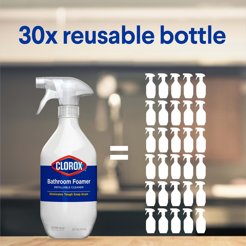Clorox Multi-Purpose Spray Refill, Household Essentials, 3x1.125fo Concentrated Refills