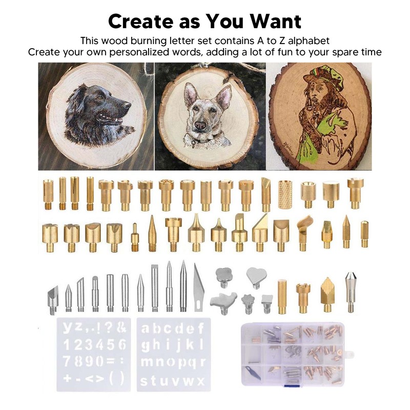 84pcs Wood Burning Tips Wood Burning Tool Kits Carving Iron