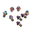 RISK 8Pcs Mountain Bike Pedal Bolts Titanium Alloy Anti Slip