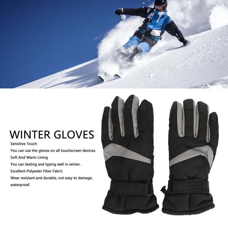 Winter Gloves Thickened Waterproof Cold Weather Thermal Winter Ski Gloves