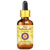 Deve Herbes Pure Safflower Oil (Carthamus tinctorius) with Glass Dropper