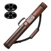 Adhafera Pool Cue Case, 2 X 2 Hard Pool Stick Case, Made of Faux Leather Billiards Accessories