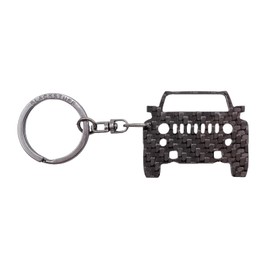 BlackStuff Carbon Fibre Keyring Compatible with H2 BS-107, black