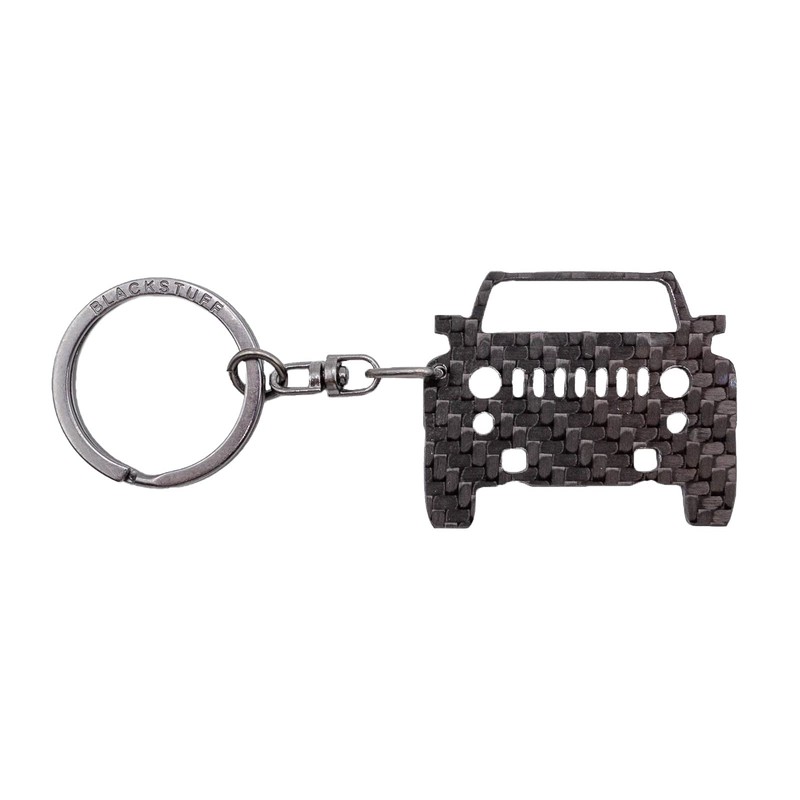 BlackStuff Carbon Fibre Keyring Compatible with H2 BS-107, black