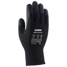 Uvex 60593 9 Unilite Thermo Safety Glove, Size: 9, Black