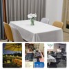 Mcoser 2Pcs Rectangular Plastic Table Cloth,Disposable Table Cloth Table Covers