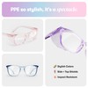 Stoggles Square Z87.1 Certified Polycarbonate Safety Glasses, Scratch & Shatter-Proof,