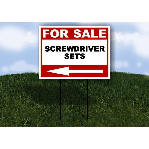 SCREWDRIVER SETS For Sale White Red Black Left Arrow 1