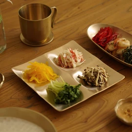 Notdam organic quartz plate / 놋담 유기 사절판