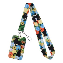 ID Card Holder with Strap, Card Holder ID with Lanyard, Bus Ticket Case, Students, Unique Creativity Card Holder, Neck Lanyard for Teachers, Doctors, Students