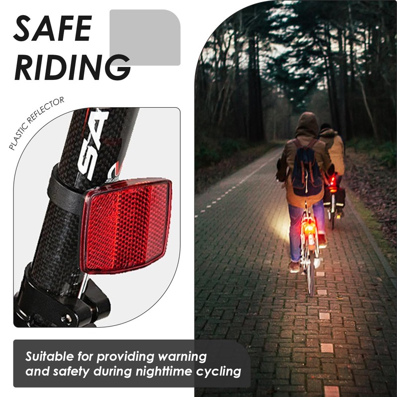 EHDWXVZM Pack of 2 Reflective Rear Lights with 2 Reflective
