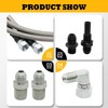 Jecoupoon 6AN 70" Transmission Oil Cooler Hose Line kit Compatible
