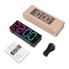 ORIA Digital Alarm Clock, 6.7 Inches RGB Alarm Clock, Led