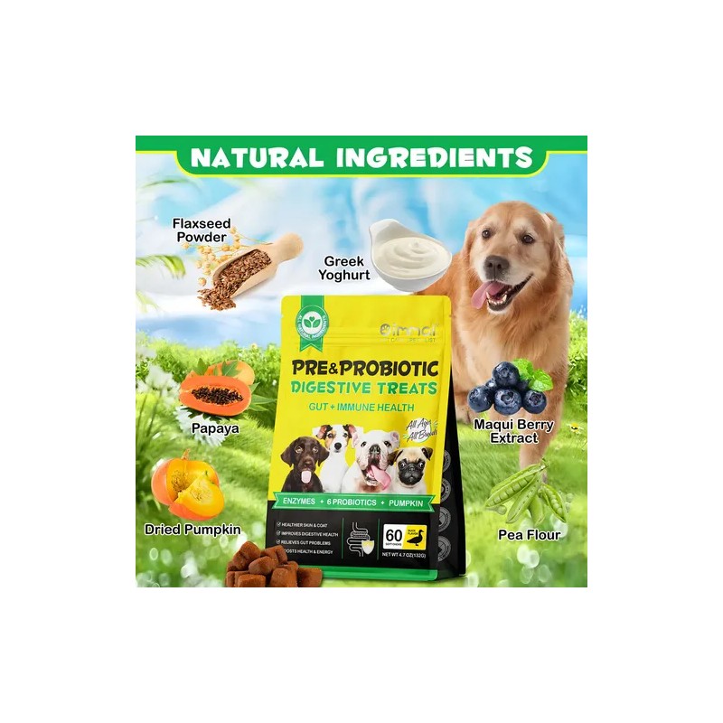 Premio Suave Probióticos Perros Salud Digestiva Natural 100