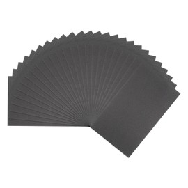 sourcing map 25pcs Sandpaper 600 Grit 9 x 5.5 Inch Waterproof Backing Silicon Carbide Abrasive Wet Dry Sanding Sheets for Wood Finishing, Metal Sanding, Automotive Polishing