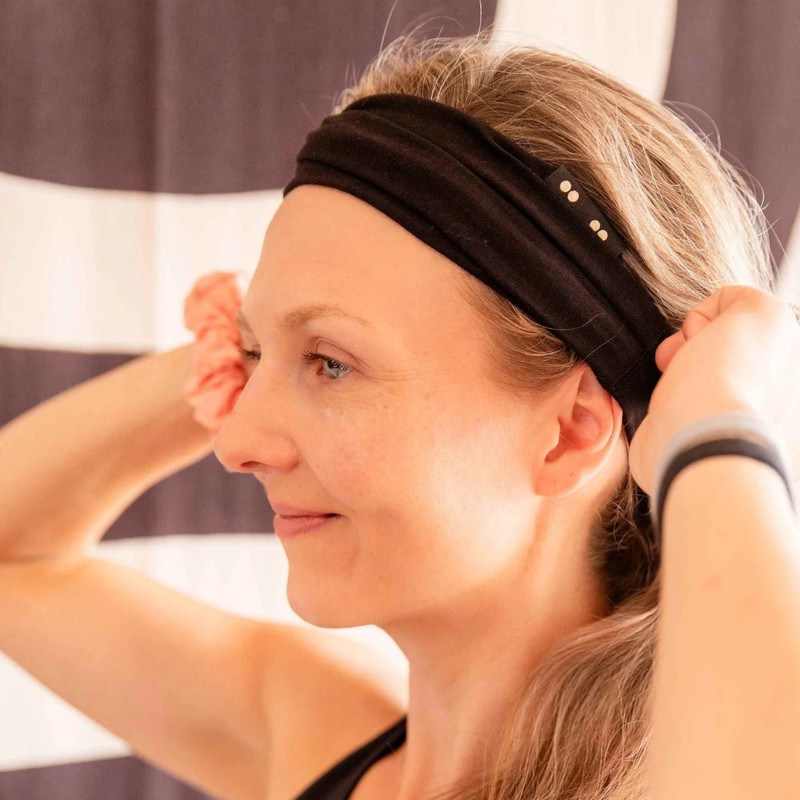 Kooshoo Organic Twist Headband, Pink Mist